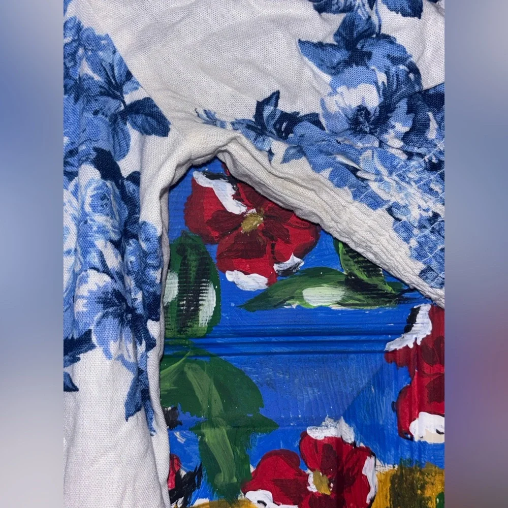 Miami Blue Floral Long Sleeve Dress - Picture 4 of 5